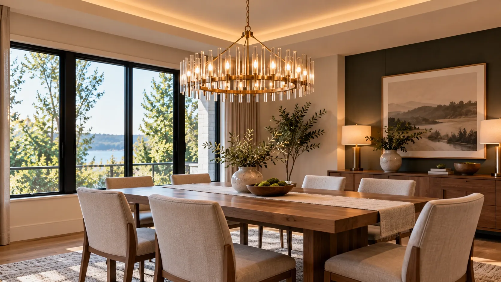 Add a Chandelier to Create a Focal Point