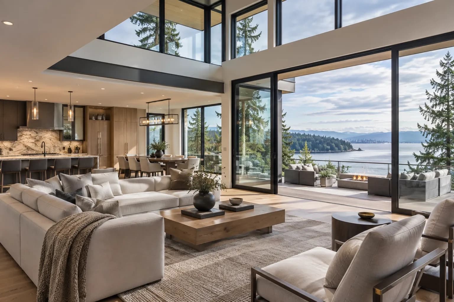 Modern Seattle home with large windows and natural light