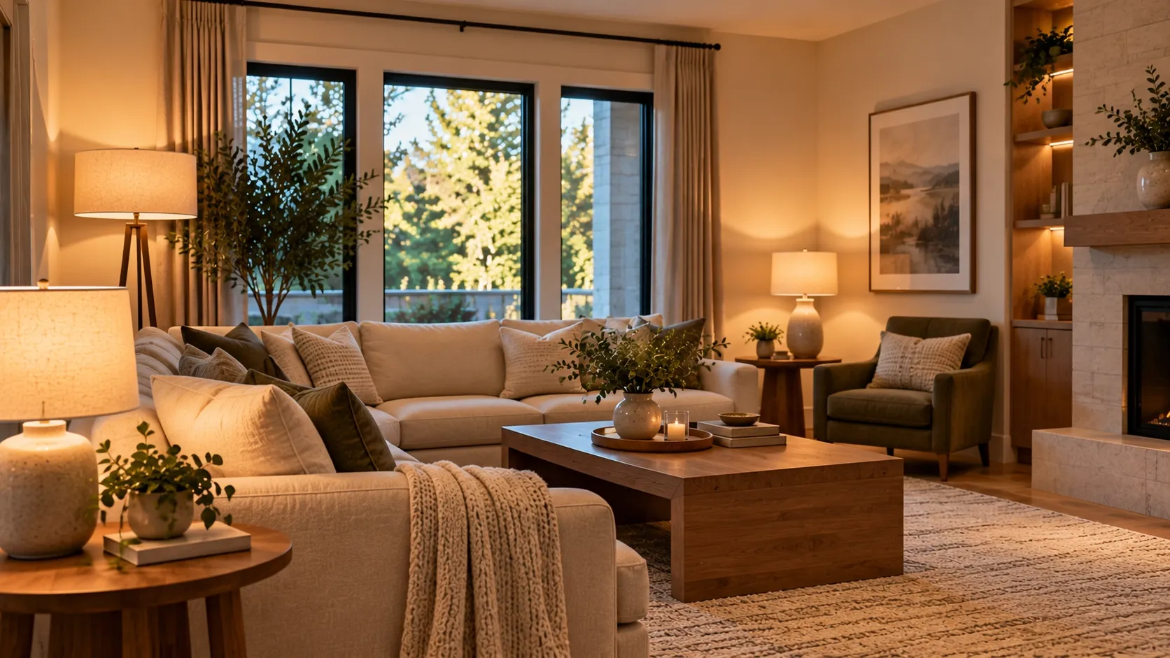 Use Floor and Table Lamps to Create Warmth
