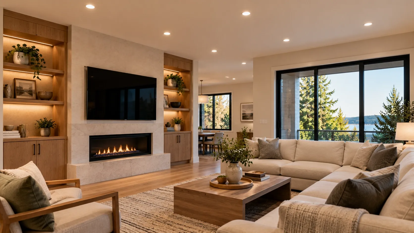 Use Recessed Lighting for a Clean, Modern Look